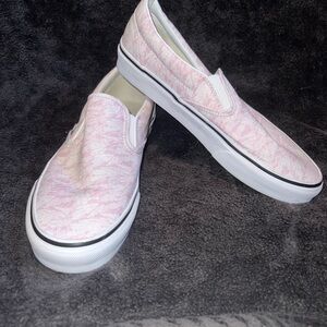 Women’s vans size 10 pink and white